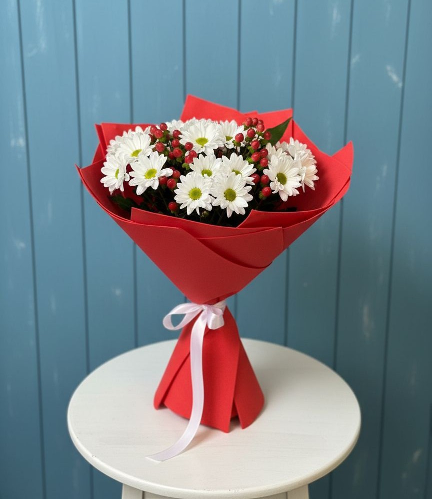 Букет цветов из: Хризантемы в Воронежском