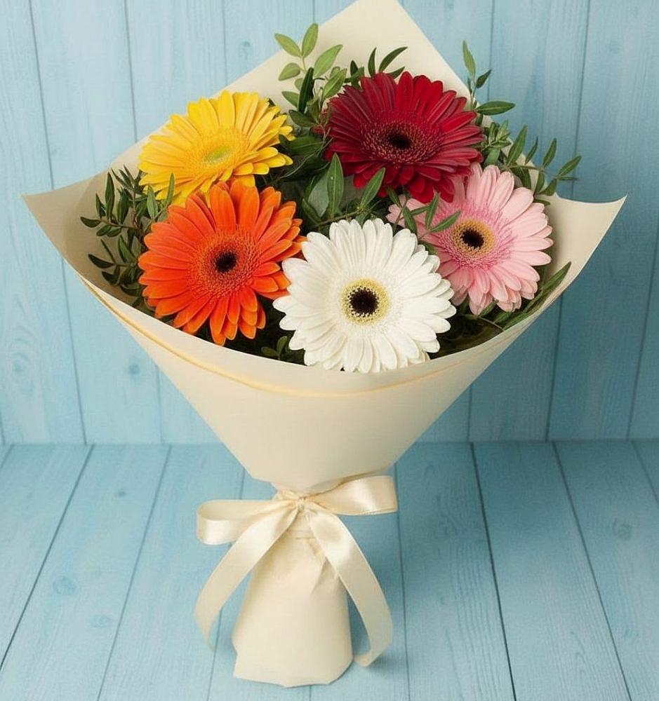 Букет цветов из: Герберы в Воронежском