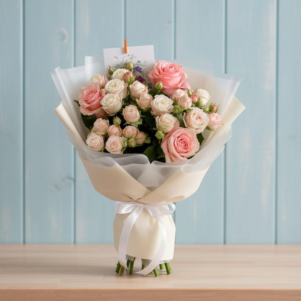 Букет цветов из: Розы в Воронежском