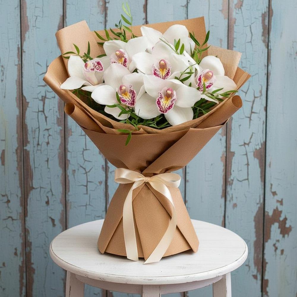Букет цветов из: Орхидеи и Розы в Воронежском