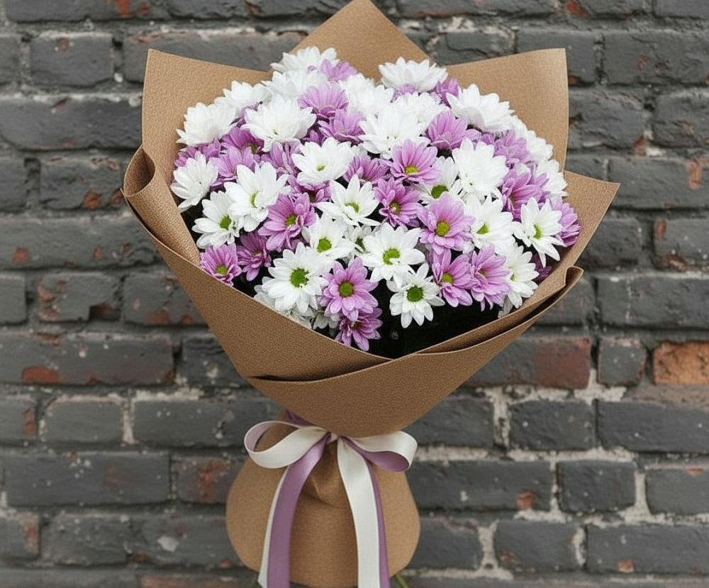 Букет цветов из: Хризантемы в Воронежском