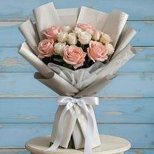Букет цветов из:  Розы в Воронежском