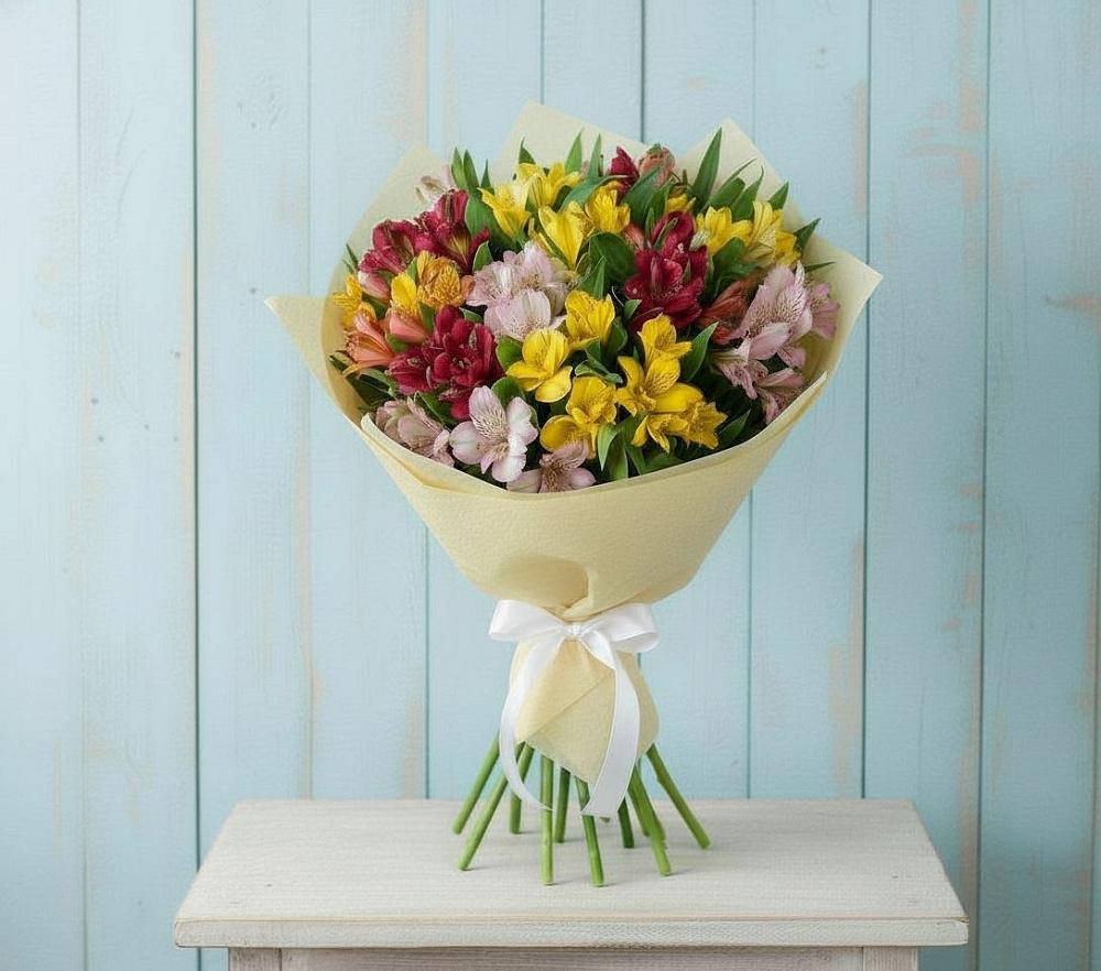 Букет цветов из: Альстромерии в Воронежском
