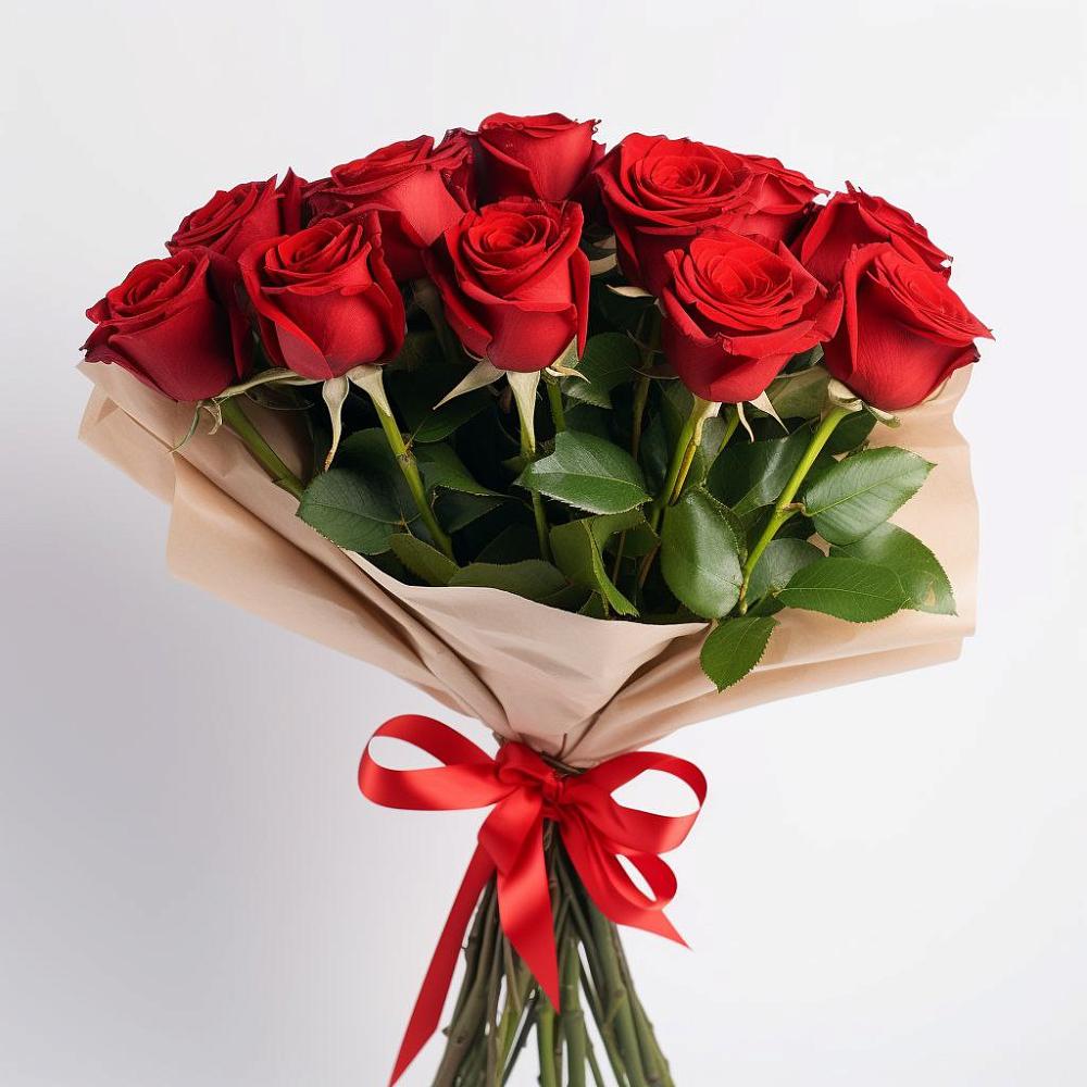 Букет 11 Красных роз Эдлесс Лав в Воронежском