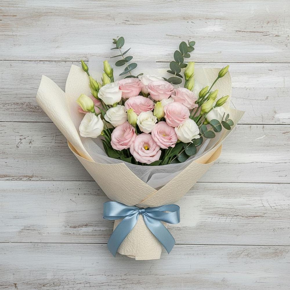 Букет цветов из: Лизиантусы в Воронежском